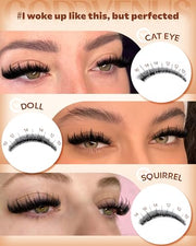 Goddvenus Manga Lash Clusters With Spikes Wispy Cluster Eyelash Extensions Full-volume Anime Eyelashes Clusters Reusable Faux Mink Fairy Individual Lash Extension (D Curve 12-18mm 204 pieces)