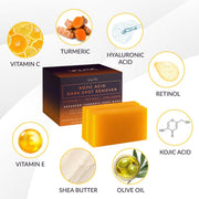 VALITIC Kojic Acid Dark Spot Remover Soap Bars, Turmeric Bar Soaps 2 Pack | Original Face and Body Wash Bath Soap for Women and Men with Vitamin C, Retinol, Collagen, Hyaluronic Acid, Shea, Olive Oil