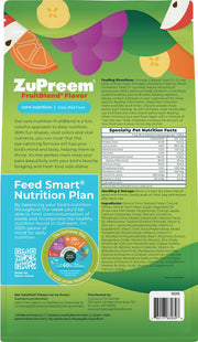 ZuPreem FruitBlend Parrot & Conure Food, Uniform Bird Food, M/L, 3.5 lb | Bird Food Pellets, Real Fruit, Fruit Blend, Conures, African Greys, Caiques, Eclectus, Cockatoos, Medium Large Birds, USA