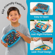 Bentgo Kids Prints Leak-Proof 5-Compartment Bento-Style Kids Lunch Box | Ideal Portion Sizes for Ages 3-7, Durable, Drop-Proof, Dishwasher Safe, PFAS & BPA-Free Materials (Dinosaur)
