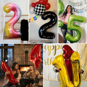 Smlpuame 40 Inch Gold Number 1 Balloon, 1st Birthday Decoration Boys Girls | Large Self Inflating Number Balloons, Mylar Foil Helium Balloon for Women Men Party Anniversary Supplies Reusable