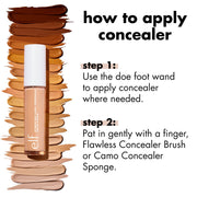 e.l.f. Hydrating Camo Concealer, Full Coverage, Light Ivory | Satin Finish, Under-Eye & Blemish Coverage, Hydrating Formula, Long-Lasting Wear, Non-Creasing, Vegan & Cruelty-Free