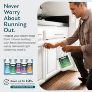 Steam & Go Demineralized Water for Steam Mop – Clean Ocean Scent, 32 oz (Pack of 1) | Scented Floor Cleaner Solution, Ready-to-Use, Compatible with Any Steam Cleaner