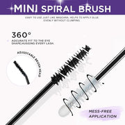 GAQQI Lash Cluster Glue, Waterproof Bond and Seal Lash Glue, Black - 10ml | Strong Hold 3-7days, Latex-free & Formaldehyde-free, Waterproof, For Cluster/ Individual/ Strip Lashes, Easy to Use
