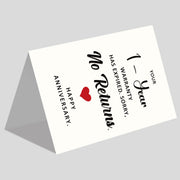 Smithtuy Funny 1st Anniversary Card, Anniversary Card Gifts for Men Women | Wedding Anniversary Cards Gifts for Husband Wife Couples, 1 Year Anniversary Cards Gifts for Boyfriend Girlfriend Him Her
