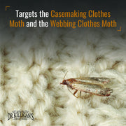 Dr. Killigan's Premium Clothing Moth Traps with Pheromones (Black, 6 Traps) | Clothes Moth Traps with Pheromones, Alternative to Moth Balls, Targets the Webbing Clothes Moth & Casemaking Clothes Moth