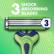 Gillette Sensor3 Sensitive Men's Disposable Razor, 4 Razors