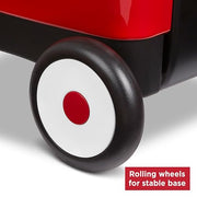 Radio Flyer Push & Pull Walker Wagon with Garden Tools, Ages 1-4 Years, Red | Locking Handle for Stability, Baby Push Walker Converts to Pull Wagon, Indoor & Outdoor Play