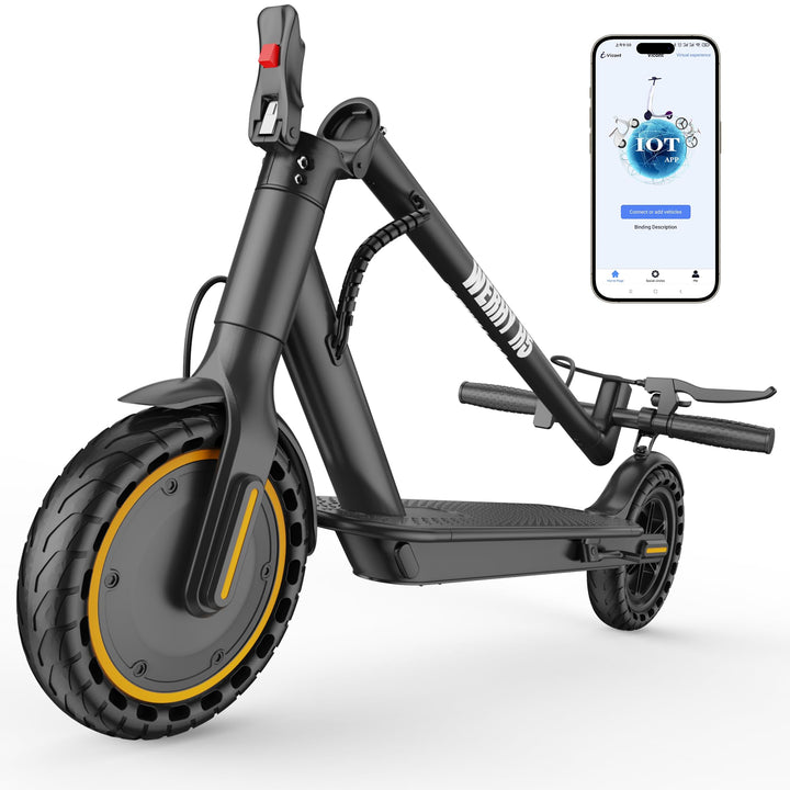 WERHY Electric Scooter, 350W/500W Powerful Motor & 8.5''/10'' Tire | Longe Range Up to 16/21/28Miles, Folding &Dual Braking