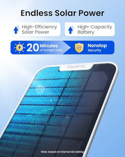 REOLINK Argus PT Ultra First 4K Solar Security Cameras Wireless Outdoor | 360° Pan Tilt Auto-Tracking, 8MP Color Night Vision, 2.4/5 GHz Wi-Fi 6, No Subscriptions, Home Hub Compatible
