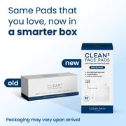 Clean Skin Club Clean² Pads 2.0 [NEW & Improved Edges] Guaranteed Not to Shed & Tear Face Pads, Unique Triple Layers, Textured & Ultra Soft Side, Organic Disposable Cotton, Pair with Makeup Remover