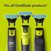Philips Norelco OneBlade Replacement Blades, Anti-Friction, 2 Pack | Genuine OneBlade Blades, Anti-Friction Coating, Stainless Steel, Up to 8-Month Supply, QP225/80
