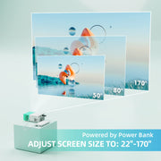 Mini Projector Portable for Gift, Led Outdoor Movie Projector