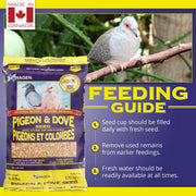 Hagen Pigeon & Dove Seed, Original Formula Bird Food, 6 lb Bag | Nutritionally Complete Seed Mix with Vitamins & Minerals, Wild & Captive Bird Diet, Insect-Resistant Air-Tight Packaging