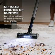 Shark Pet Cordless Stick Vacuum, 40-Min Runtime, Lightweight, Grey, IX141 | Powerful Suction, XL Dust Cup, LED Headlights, Removeable Handheld Vacuum for Carpet & Hard Floors, Crevice & Pet Tool​