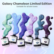 modelones Gel Nail Polish Set Glitter Chameleon 6Colors Blue Green Purple