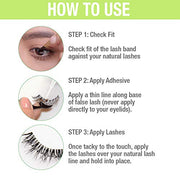 DUO Brush-On Clear Lash Glue –Waterproof Strip Lash Adhesive with Vitamins A, C & E, Long Lasting Eyelash Glue, 0.18 oz, 1 Pack