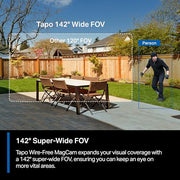 Tapo MagCam 2K+ Security Camera Wireless Outdoor, Battery Powered, C425 | 2026 Wirecutter Best Outdoor Security Camera&PCMag Editors' Choice, Subscription-Free Storage/Cloud, Person/Vehicle Detection