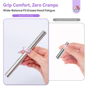 SAVILAND 5X Strong Cat Eye Magnet Dual-Ended Nail Magnet Stick | Neodymium Cat Eye Gel Nail Polish Magnet, Ergonomic Magnetic Nail Wand, 3D Cateye Nails, Cat-Eye Effect for Nail Art