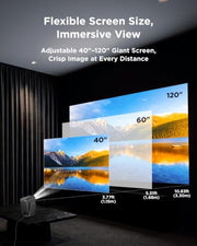 TCL C1 Smart Google TV Projector, WiFi and Bluetooth, 285° Rotating Gimbal | 1080P HDR10，Sealed Optical Engine, Auto Focus & Keystone, 4K Support, Dolby Audio, Portable for Home/Outdoor Movies