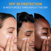 CeraVe AM Facial Daily Moisturizer, SPF 30 Face Sunscreen, 3oz | Travel Size Skin Care with Hyaluronic Acid & Niacinamide, Daily Oil-Free Moisturizer For Men & Women, Non-Comedogenic