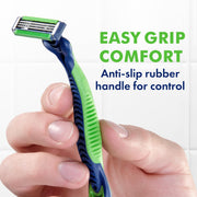 Gillette Sensor3 Sensitive Men's Disposable Razor, 4 Razors