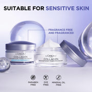 L’Oreal Paris Collagen Daily Face Moisturizer, Anti Aging Face Cream to Reduce Wrinkles and Provide Intense Hydration, 1.7 oz