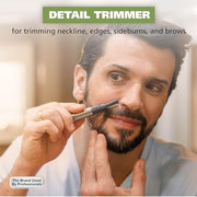 Wahl Micro Groomsman Battery Personal Trimmer for Eyebrows, Nose & Ear | Compact Quick Touch-Up Hair Trimmer For Eyebrows, Neckline, Nose, And Ear Hair With Rinseable Heads – Model 5640-600