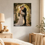 Canvas Prints with Your Photos,Ship Next Day Custom Canvas Wall Art 8x10 | Personalized Framed Canvas Pictures,Custom Photo Gifts for Wedding, Family, Frineds, Pets,Ready to Hang Home Decor