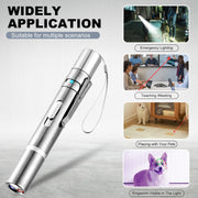 JANHER Cat Laser Pointer Toy, 3 Light Modes, 5 Fun Patterns, Interactive | Interactive pet toy for cats, dogs and birds, encouraging chase play, exercise and indoor fun with engaging light effects