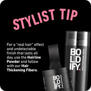 Boldify Hairline Powder, Root Touch Up Hair Color Dark Brown 4g | Instantly Fills Thinning Hair & Sparse Hairlines - Root Cover Up for Gray Hair - Water-Resistant, Sweat-Proof 24-Hour Wear
