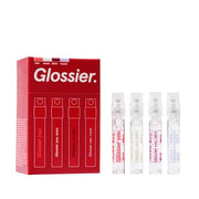 Glossier You Mini Wardrobe Fragrance Set, 4 x 1.5ml | Unisex Travel EDP Sampler, You, Fleur, Doux & Rêve, Skin-Scent Enhancer, Smells Different on Everyone
