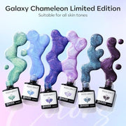 modelones Gel Nail Polish Set Glitter Chameleon 6Colors Blue Green Purple