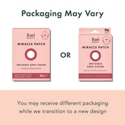 Rael Miracle Invisible Spot Cover Hydrocolloid Acne Pimple Patches (96 Ct) | Ultra-Thin Patch for Face, Absorbs Fluid From Blemishes, Facial Sticker, Korean Skin Care, Pore Care, 2 Sizes