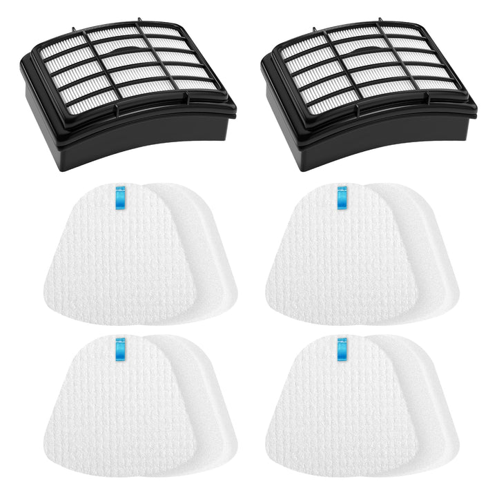Vacuum Filter Replacement for Shark Navigator Lift Away NV350 NV352 NV360 | Also for Shark Upright Vacuum Cleaner Models NV351 NV355 NV356E NV357 NV370 UV440 UV540 CU500, Parts XFF350 XHF350, 4 + 2 Kit