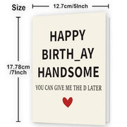 WowBefun Gifts for Men Him | Funny Birthday Card & Gifts for Men Husband Boyfriend Him, Happy Bday Card