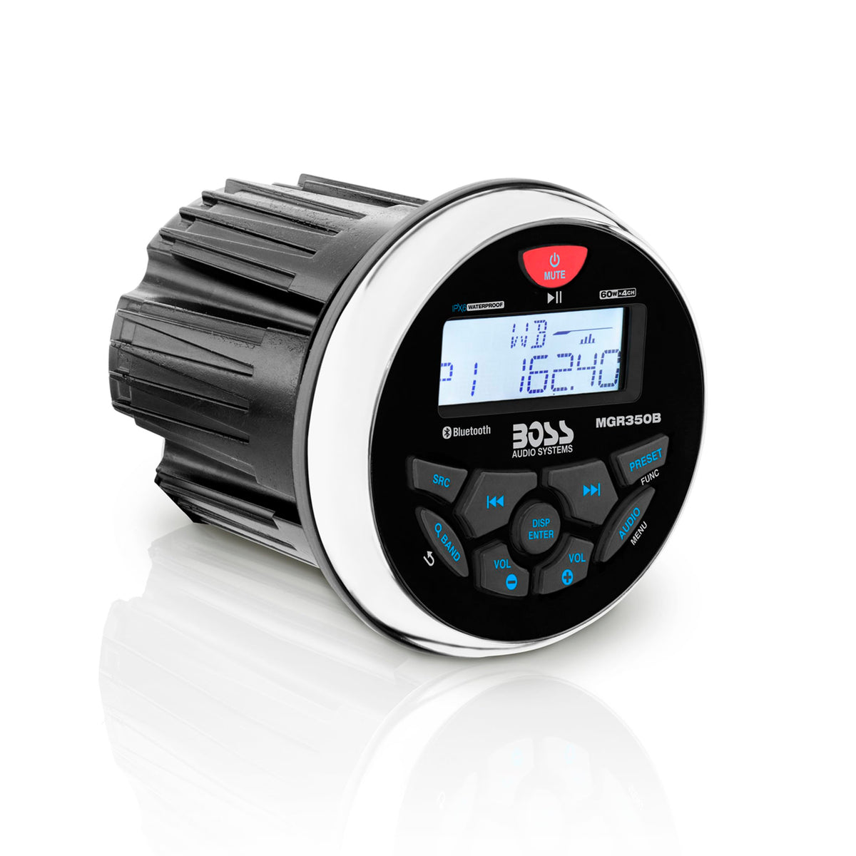 BOSS Audio Systems MGR350B Amplified Bluetooth Boat Gauge Receiver, No DVD