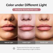Laka Lip Liner - Creamy Matte Lip Contour | #02 Suede Pink | Muted Nude Pink | Precise Lip Liner Pencil for Shaping & Overlining | Long-Lasting Waterproof Formula | No Sharpening