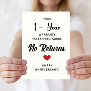 Smithtuy Funny 1st Anniversary Card, Anniversary Card Gifts for Men Women | Wedding Anniversary Cards Gifts for Husband Wife Couples, 1 Year Anniversary Cards Gifts for Boyfriend Girlfriend Him Her