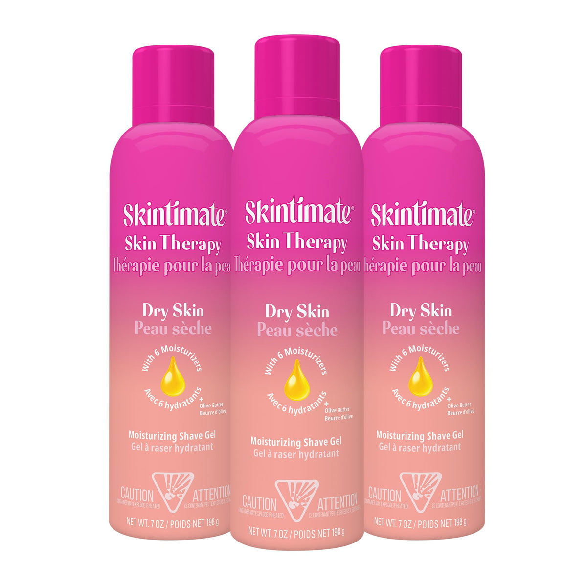 Skintimate Shaving Cream for Women, Shaving Foam, Sensitive Skin Scent, Pack of 3, 7 oz Each