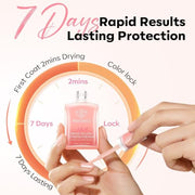 modelones Nail Strengthener and Growth Nail Hardener Pink Nail Polish | Nail Stuff Extra Strong and Growth Nail Repair Damaged Nails Strengthening Polish Ridge Filler for Nails & Toenails 15ML