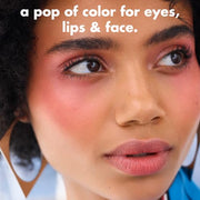 e.l.f. Monochromatic Multi Stick, Cream-to-Powder, Dazzling Peony | Creamy & Blendable for Eyes, Lips & Cheeks, Adds Shimmer, Lightweight Buildable Finish, Travel-Friendly, Vegan & Cruelty-Free