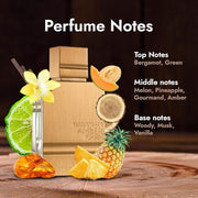 Al Haramain Amber Oud Arabic Long Lasting Perfume for Women & Men, 2 oz | Long Lasting Cologne for Men & Women with Bergamot, Green Notes, Melon, Pineapple & Vanilla, Sweet Gift for Adults
