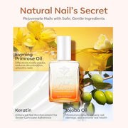 Modelones Nail Strengthener and Growth, Milky White Nail Polish Hardener | Extra Strong and Growth Fall Nail Repair Natural Strengthening Polish Concealer Foundation Nail Stuff Toenails Gifts 15ml