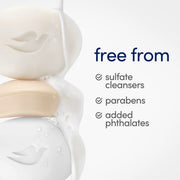 Dove Beauty Bar Soap Original 8 Count for Soft, Smooth Skin, with 1/4 Moisturizing Cream 3.75 oz