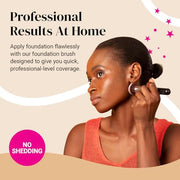 Flat Top Kabuki Foundation Brush By KESHIMA, Premium Makeup Brush | For Liquid, Cream, and Powder - Buffing, Blending, and Face - 1.2" Top Diameter