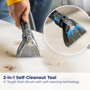 BISSELL TurboClean PET, Upright Carpet & Upholstery Cleaner, 3948 | TurboClean technology for powerful pet hair and stain removal; upright design for full-room carpet care