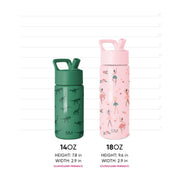 Simple Modern Kids Water Bottle & Toddler Cup | 14oz | Confetti | Insulated Stainless Steel Toddler Water Bottle, Kids Tumbler with Straw | Spill Proof for School, Girls, Boys | Confetti