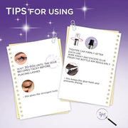 GAQQI Lash Cluster Glue, Waterproof Bond and Seal Lash Glue, Black - 10ml | Strong Hold 3-7days, Latex-free & Formaldehyde-free, Waterproof, For Cluster/ Individual/ Strip Lashes, Easy to Use