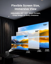 TCL C1 Smart Google TV Projector, WiFi and Bluetooth, 285° Rotating Gimbal | 1080P HDR10，Sealed Optical Engine, Auto Focus & Keystone, 4K Support, Dolby Audio, Portable for Home/Outdoor Movies